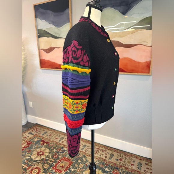 Geiger Colorful Patterned Wool Jacket - Picture 3 of 8